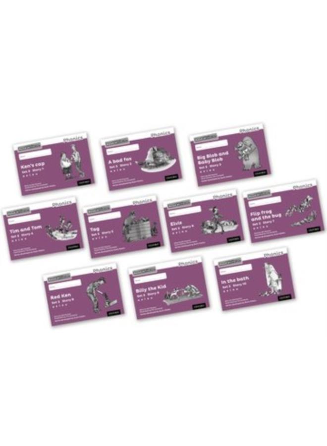 Read Write Inc. Phonics: Purple Set 2 Core Black & White Storybooks (Mixed Pack of 10) 