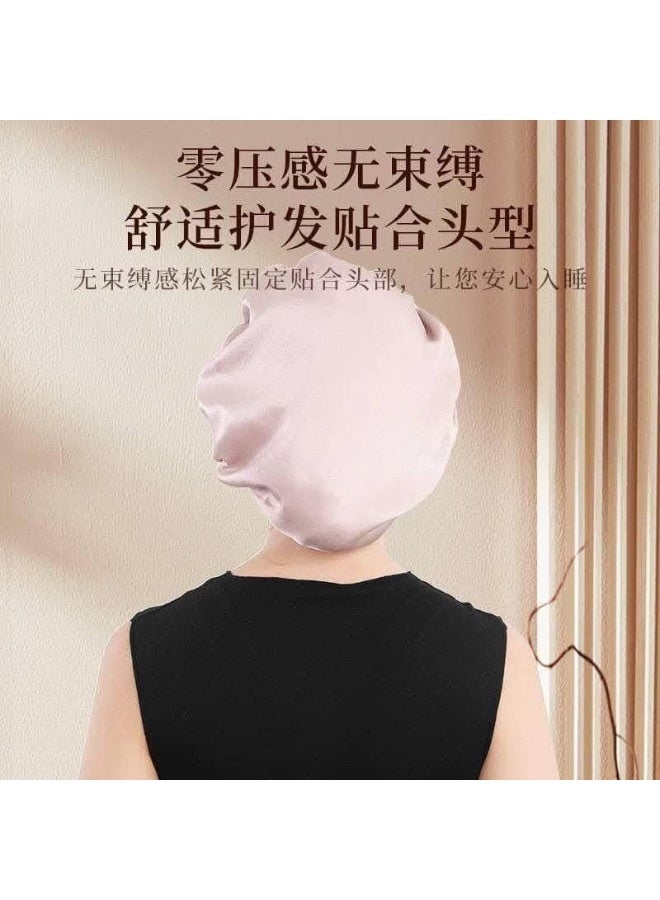 Soft Satin Hair Bonnet - Night Sleep Cap for Hair Protection and Frizz Control - Comfortable Universal Size - Image 4