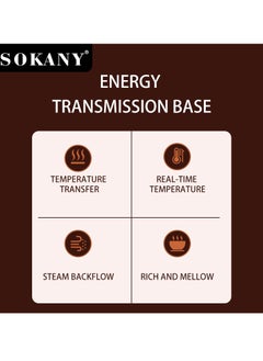 sokany Turkish Coffee Maker, Coffee Making Machine, 600W 250ml Electric Coffee Pot, SK-04008(Black)  - Image 4