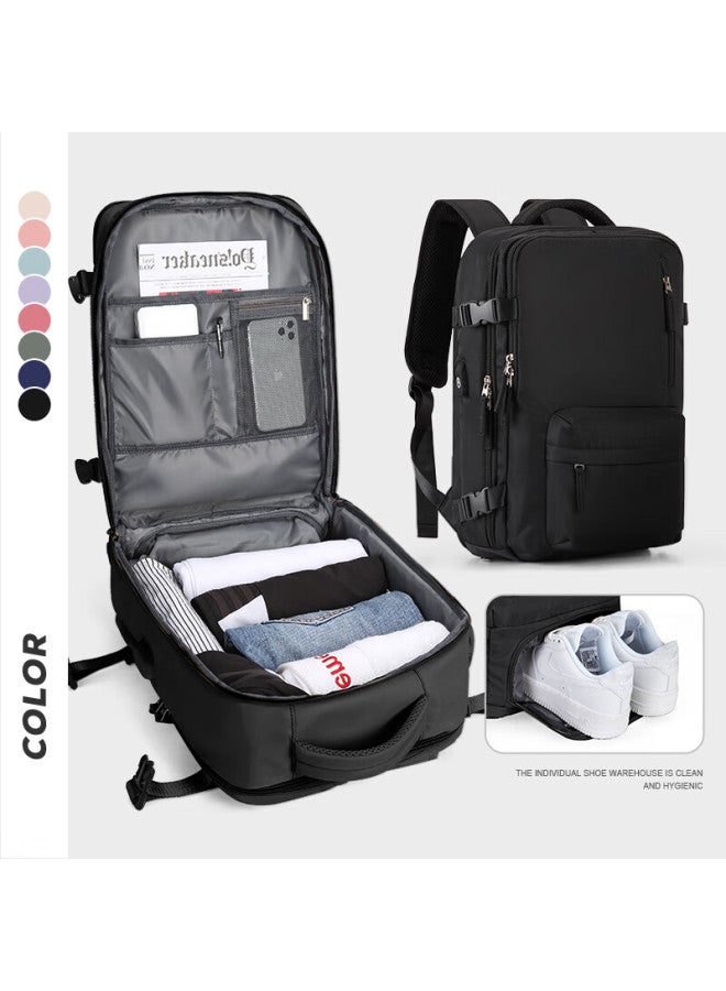 Landcase Backpack, Travel Bag For Women, Large Capacity, Shoulder Bag For Men, Short-trip Travel Bag, Multifunctional Laptop Bag, 5162 Black, Small Size - Image 1