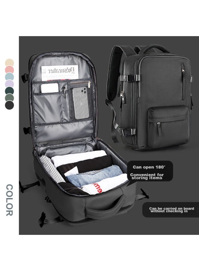 Landcase Backpack, Travel Bag For Women, Large Capacity, Shoulder Bag For Men, Short-trip Travel Bag, Multifunctional Laptop Bag, 5162 Black, Small Size - Image 5