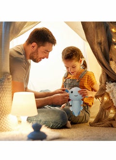 KASTWAVE 8 Inch Axolotl Stuffed Animal Soft Plush Squishy Toy Animals Throw Pillow Doll Cute Plushies Room Decor Great Gifts for Kids Birthday Blue  - Image 5