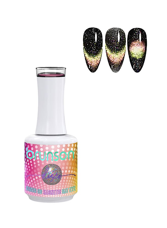 brunson Gel Polish 15ml Disco 9D Magnetic Cat Eye Gel Polish Reflective Sparkly Diamond Gel Effect French Manicure Pedicure Gel Nail Polish Salon Quality Chip Resistant Gel Nail Extensions UV Gel for Nail Art - Image 1