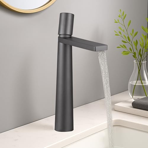 Plantex Pure Brass Basin Mixer/Pillar Tap for Wash Basin/Water Tap for Wash Basin/Tap for Wash Basin- (7880-Grey) - Image 1