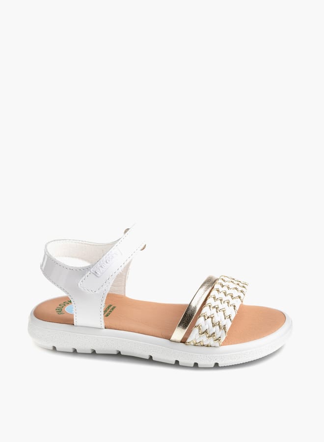 Pablosky Girls Strap Sandals With Hook And Loop Closure  - Image 2