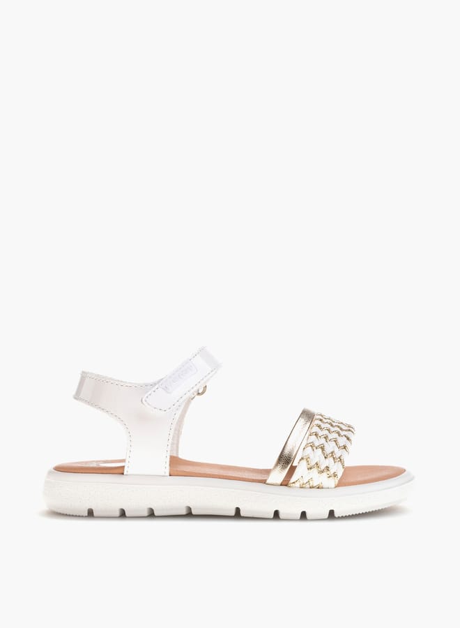 Pablosky Girls Strap Sandals With Hook And Loop Closure  - Image 1