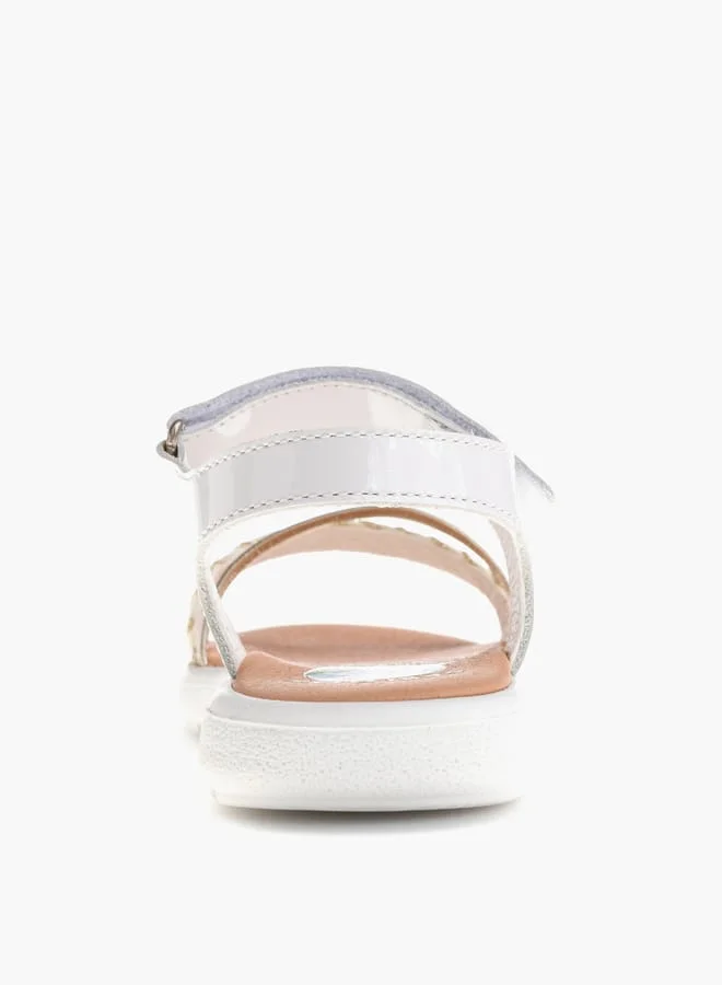 Pablosky Girls Strap Sandals With Hook And Loop Closure Ramadan Collection