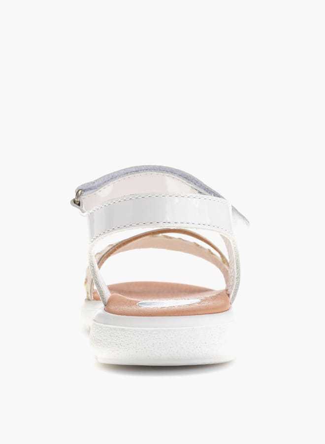 Pablosky Girls Strap Sandals With Hook And Loop Closure  - Image 3