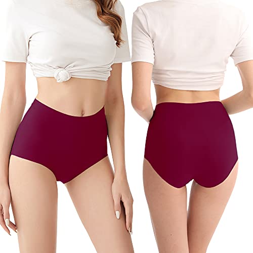 FallSweet No Show High Waist Briefs Underwear for Women Seamless Panties Multi Pack (multi 5 (5-pack), Small) - Image 2