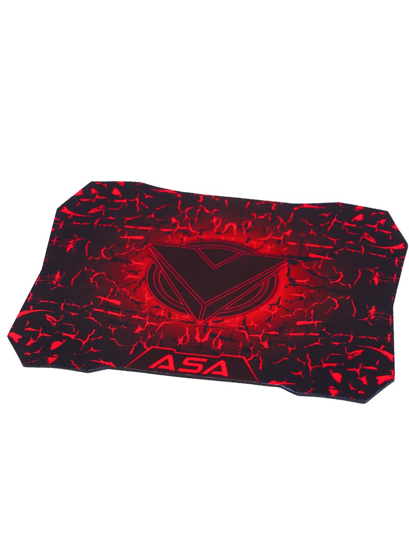 ASA Premium Gaming Mouse with Mouse Pad, Ergonomic Wired Gaming Mouse with Small Mouse Pad, 4 DPI Modes, LED Lights, Extended Mouse Pad with Non-Slip Rubber Base and Smooth Cloth Surface  - Image 3