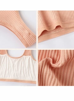 SYOSI Bras for Girls Seamless Bralette 6PCS Childrens Breathable Bra Cotton Training Vest Girls Sports Bra Developing Adolescent Elastic Underwear  - Image 4