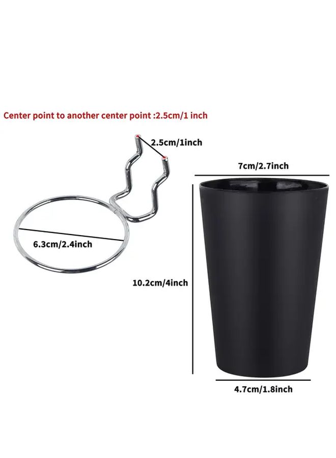 White 10pcs Hole Board Storage Cups Set with Hooks for Organizing Tools Office Garage - Image 3
