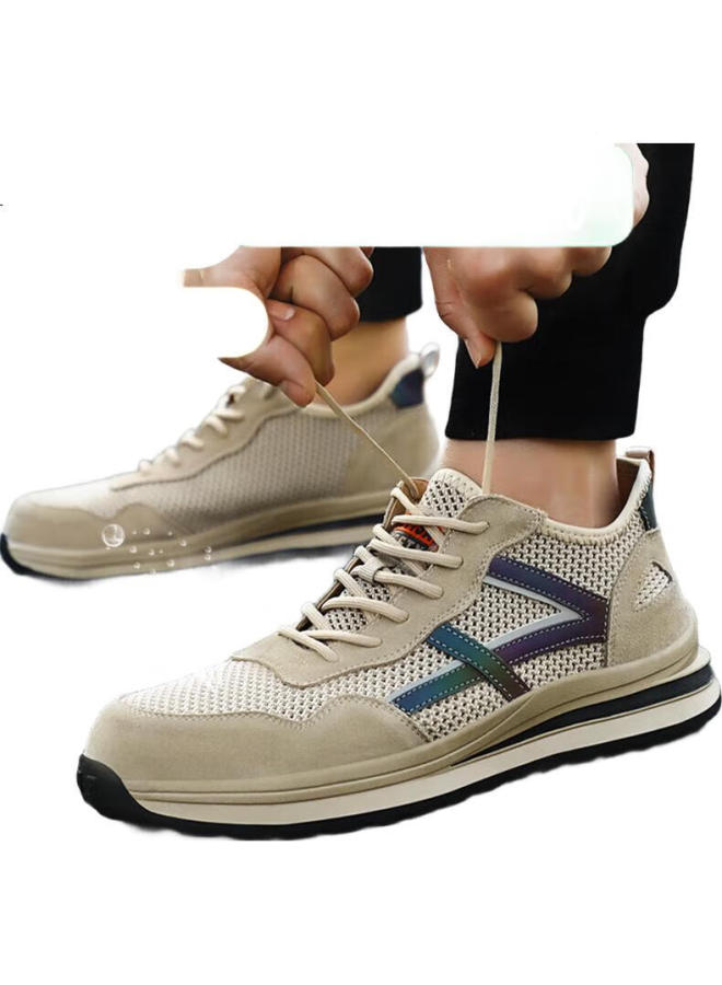 Fumer Men'S Steel Toe Anti-Smashing Anti-Stabbing Wear-Resistant Anti-Slip Breathable Odor-Resistant Work Safety Shoes 1158Dt 40 - Image 1