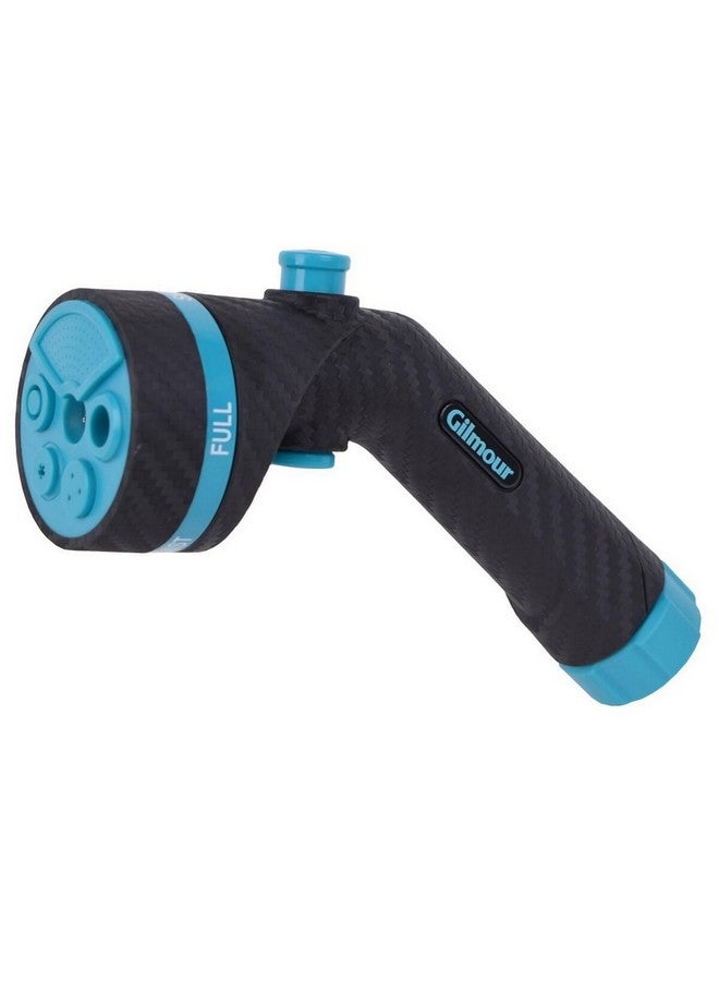 Gilmour Heavy Duty Push Button Control Garden Hose Nozzle Dark Grey and Blue 22 x 12 x 3.5 cm 885602-1001 - Image 2