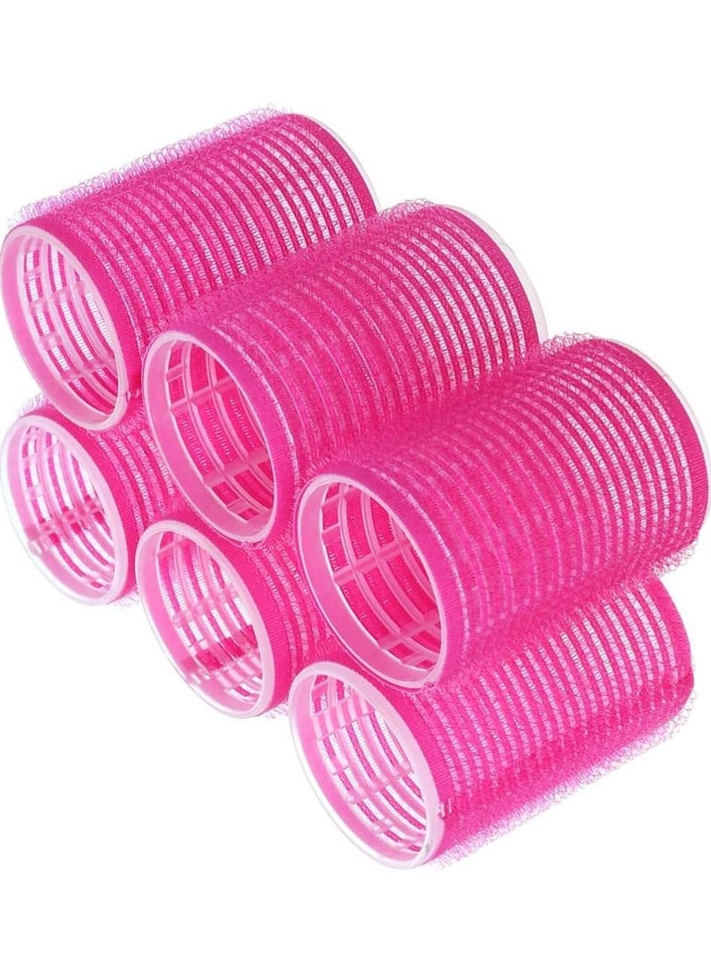 BLOOMING TIME - Delicate Velcro Grip Hair Roller Set (6pcs) - Image 1