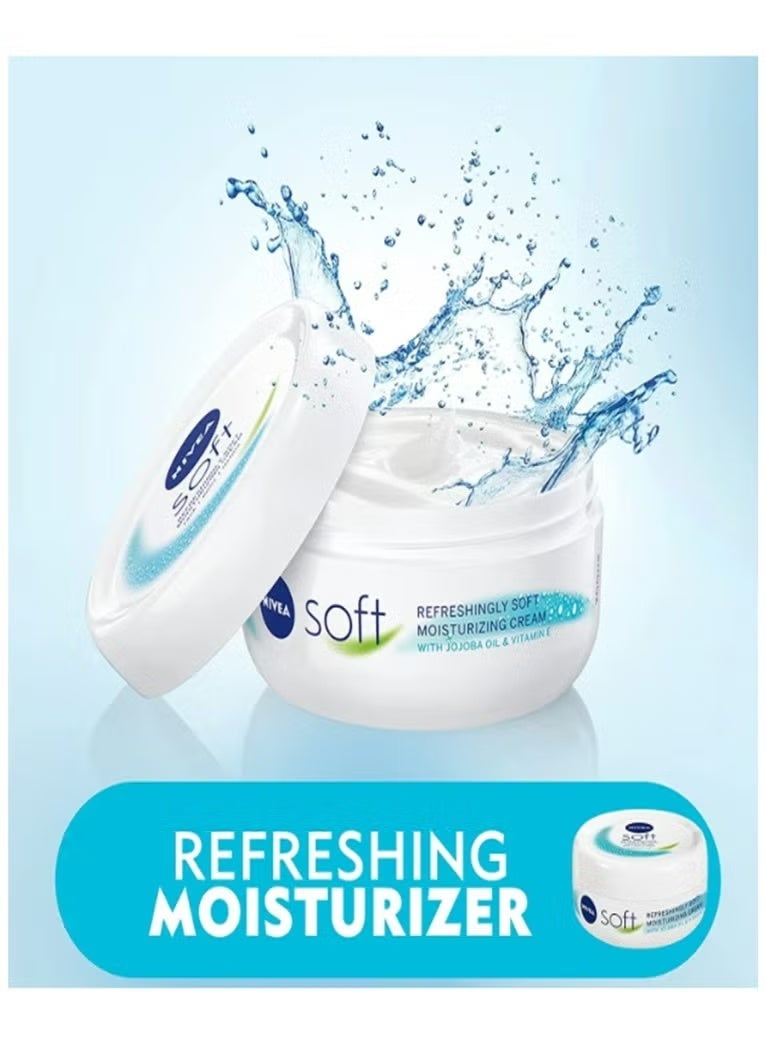 Nivea Moisturising Cream, Soft Refreshing Jar 100ml - Image 3