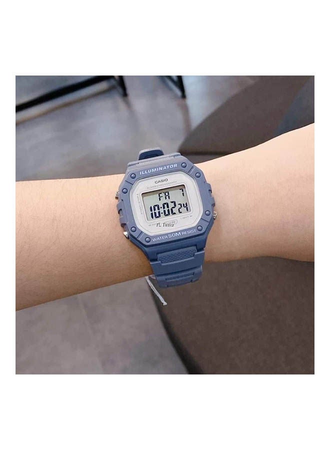 CASIO Resin Digital Watch W-218HC-2AVDF - Image 2