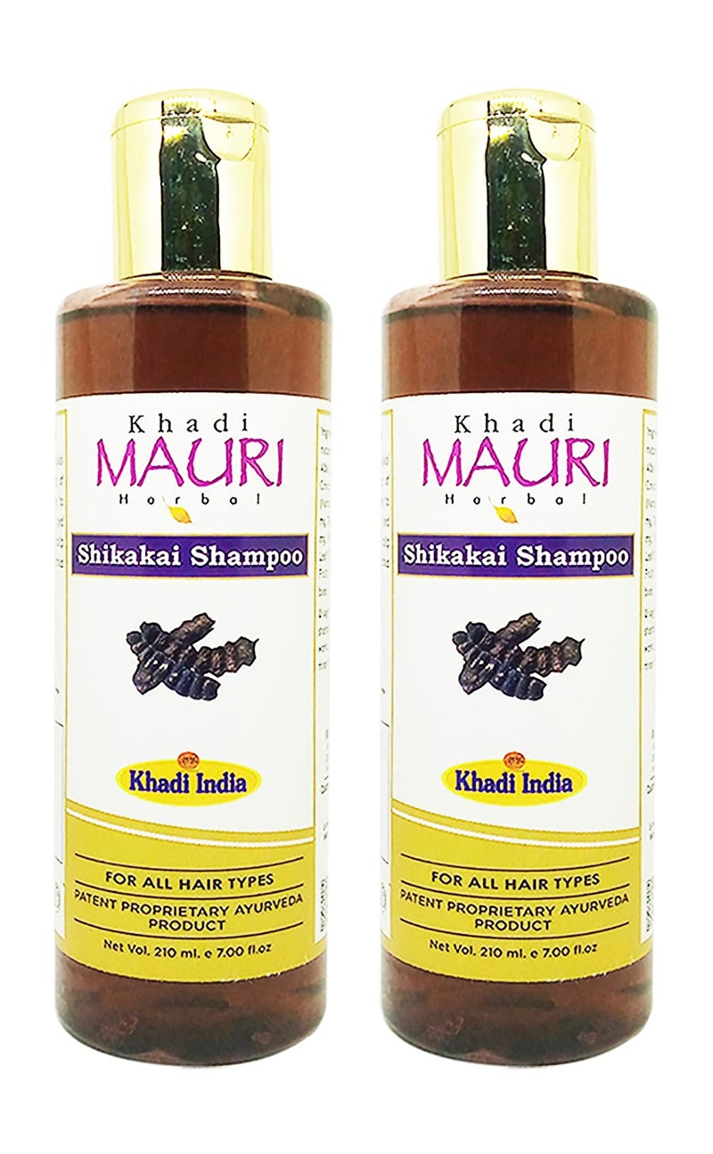 Khadi Mauri Shikakai Shampoo - Pack of 2 (420 ml) - Image 2