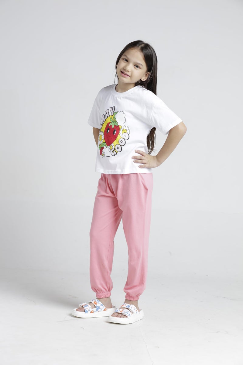 T2F Girls Tshirt and Pants Clothing Set (Pack of 3)(GLS-TSRT-PANT-01_Multicolor 1_2-3 yrs) - Image 3