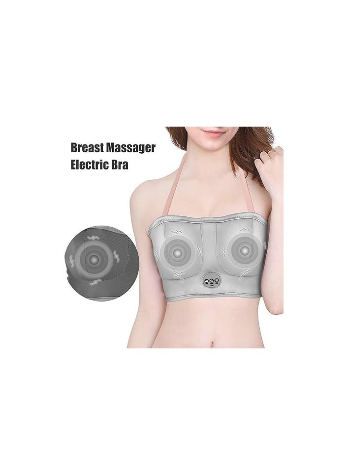 Auguety Electric Chest Massage Device Multifunctional Breast Massage Instrument Intelligent Massage Home Bra - Image 2