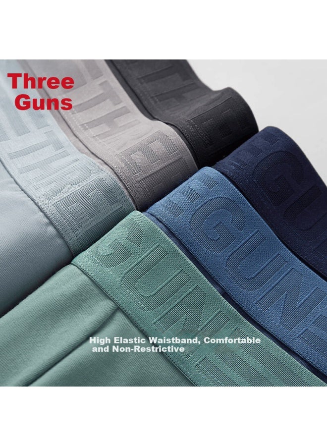 Threegun Men's Underwear Breathable Sweat-absorbing Anti-chafing Boxer Briefs - Image 4