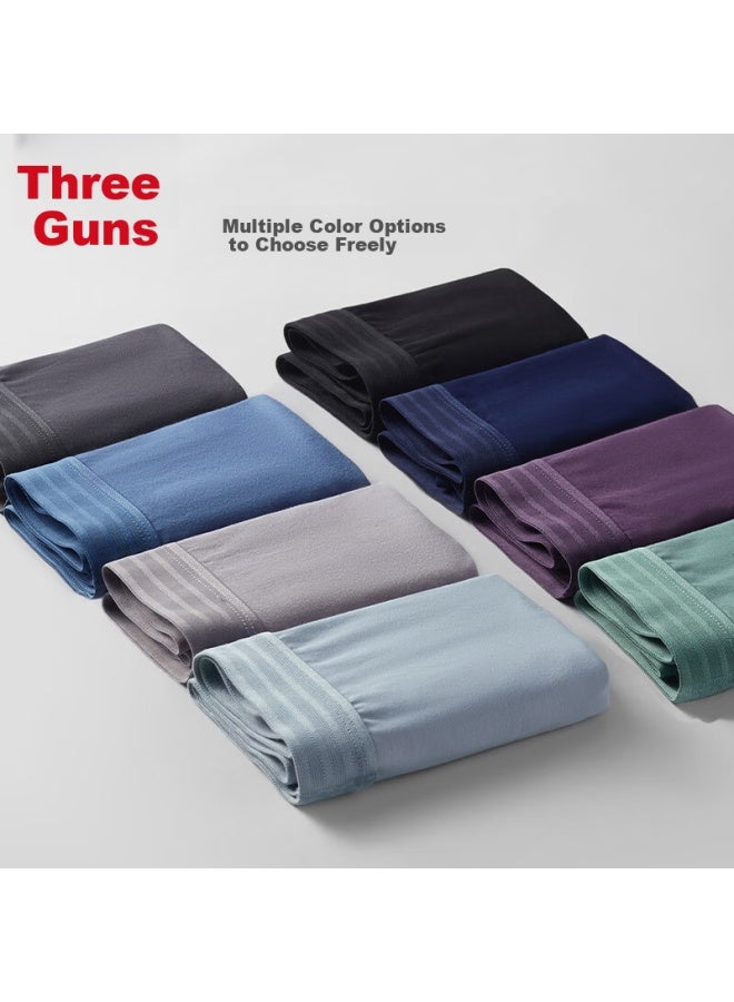 Threegun Men's Underwear Breathable Sweat-absorbing Anti-chafing Boxer Briefs - Image 3