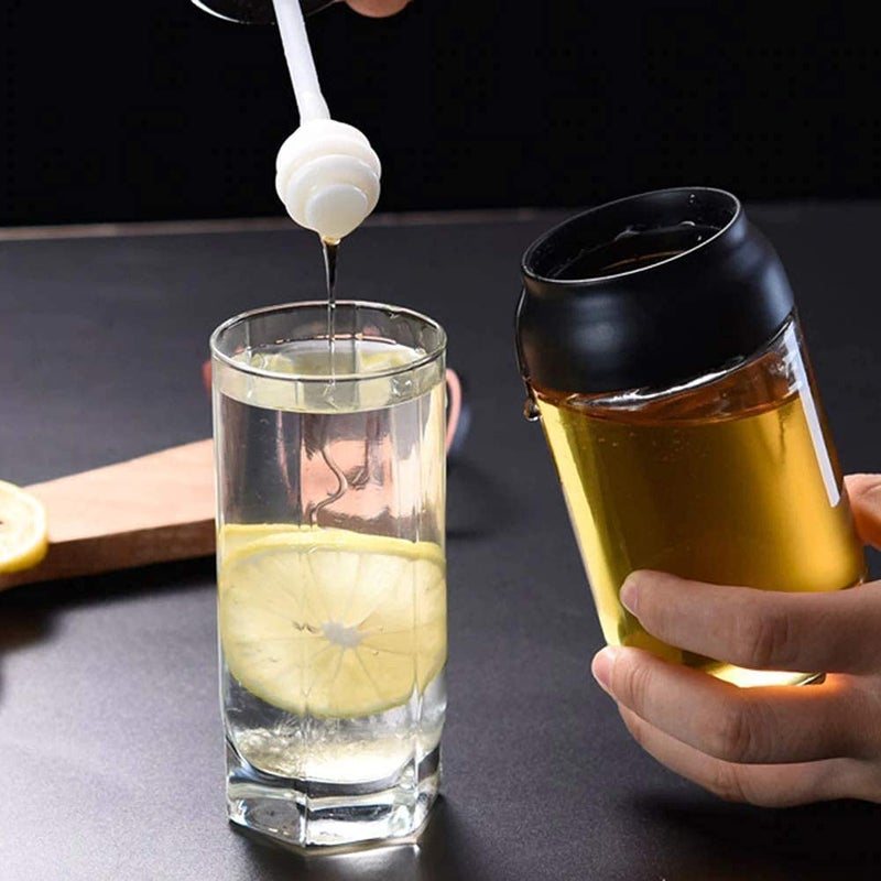 JHEPCOIN 250 Ml Honey Storage Glass Container with Dipper Spoon for Kitchen Honey Jar Bottle - Image 5