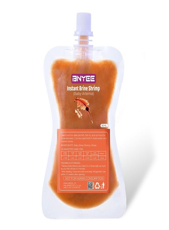 BNYEE Instant Fish Food - Consisting of Non-Living Baby Brine Shrimp for Fry/Larvae Fish, Small Fish, Corals, Jelly Fish, Seahorses, and Invertebrates - Image 1