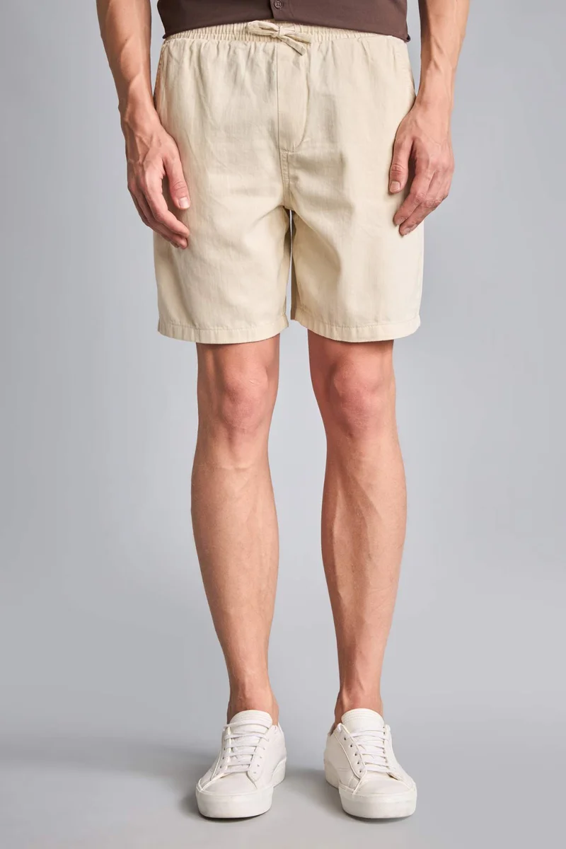 Defacto  Relax Fit Elastic Waist Bermuda Shorts for Men | Best Price UAE