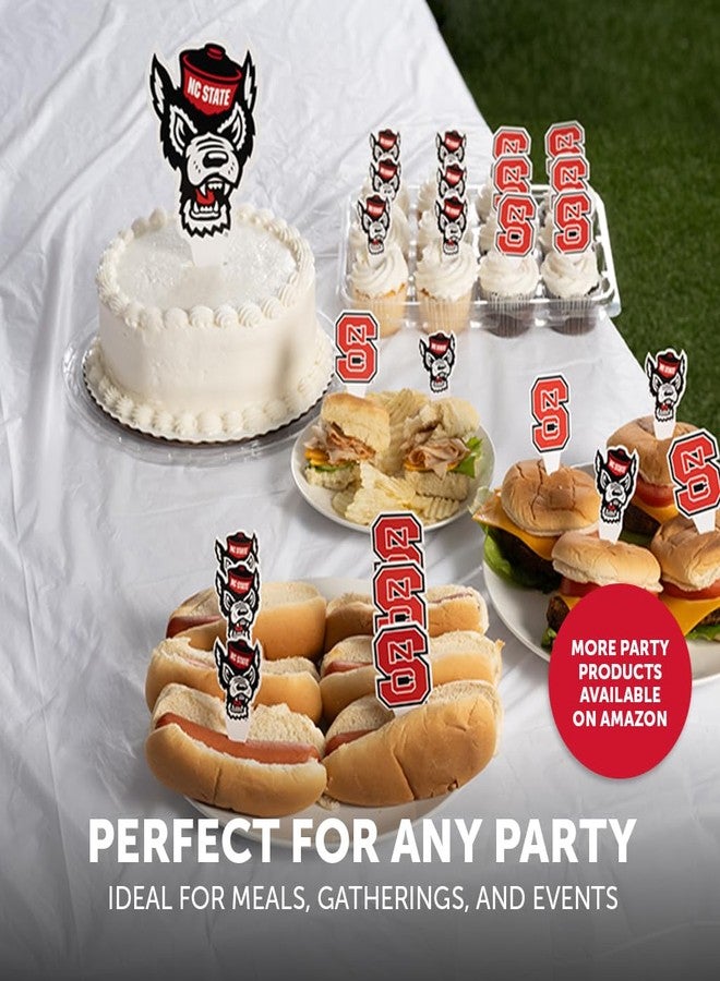 Desert Cactus NC State Wolfpack Food Picks, Cupcake Toppers, 25 pcs - Image 5