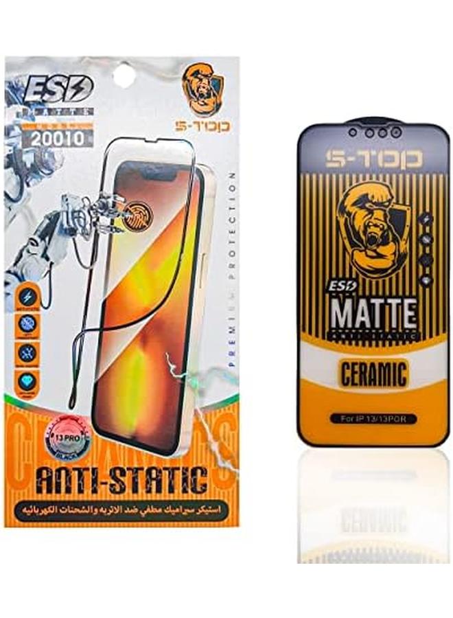 S-TOP Full Privacy Ceramic Screen Protector 3D Tempered Glass Film Hardness 9 Full Cover Anti Scratch Compatible With Iphone 13 Pro - Image 3