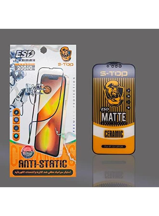 S-TOP Full Privacy Ceramic Screen Protector 3D Tempered Glass Film Hardness 9 Full Cover Anti Scratch Compatible With Iphone 13 Pro - Image 2