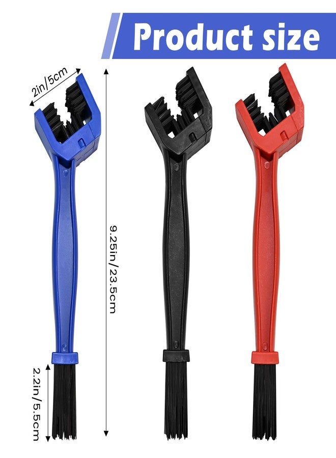 Taefuwr Bike or Motorcycle Chain Washer, Motorcycle Chain Gear Dirt Clean Brushes, Motorcycle Chain Brush Tool Set (3pcs) - Image 2