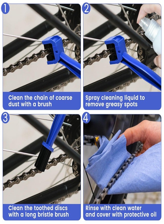 Taefuwr Bike or Motorcycle Chain Washer, Motorcycle Chain Gear Dirt Clean Brushes, Motorcycle Chain Brush Tool Set (3pcs) - Image 4