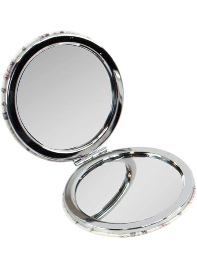 1 Piece Pocket Mirrors with Cute Pattern& Easy Makeup Application - Travel-Size Compact Mirrors - Perfect Makeup Accessories and Gifts - Image 2