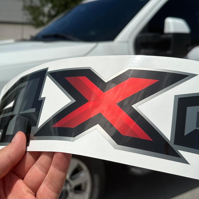 GOLD HOOK 4x4 Decals for Trucks Ford F150 Replacement Sticker (Set of 2, X-Large: 17.5" x 3.7") - Image 5