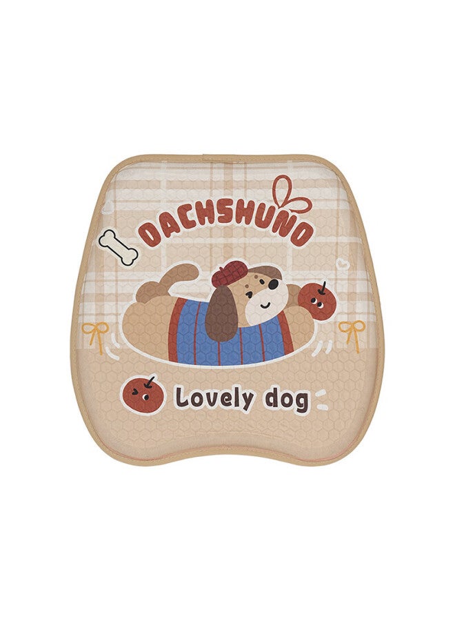 DiGallen Dijialun All-season Car Seat Cushion, Cute Puppy Design, Comfortable Car Seat Cover, Height-increasing Breathable Car Seat Pad, Sausage Dog Patter - Image 3