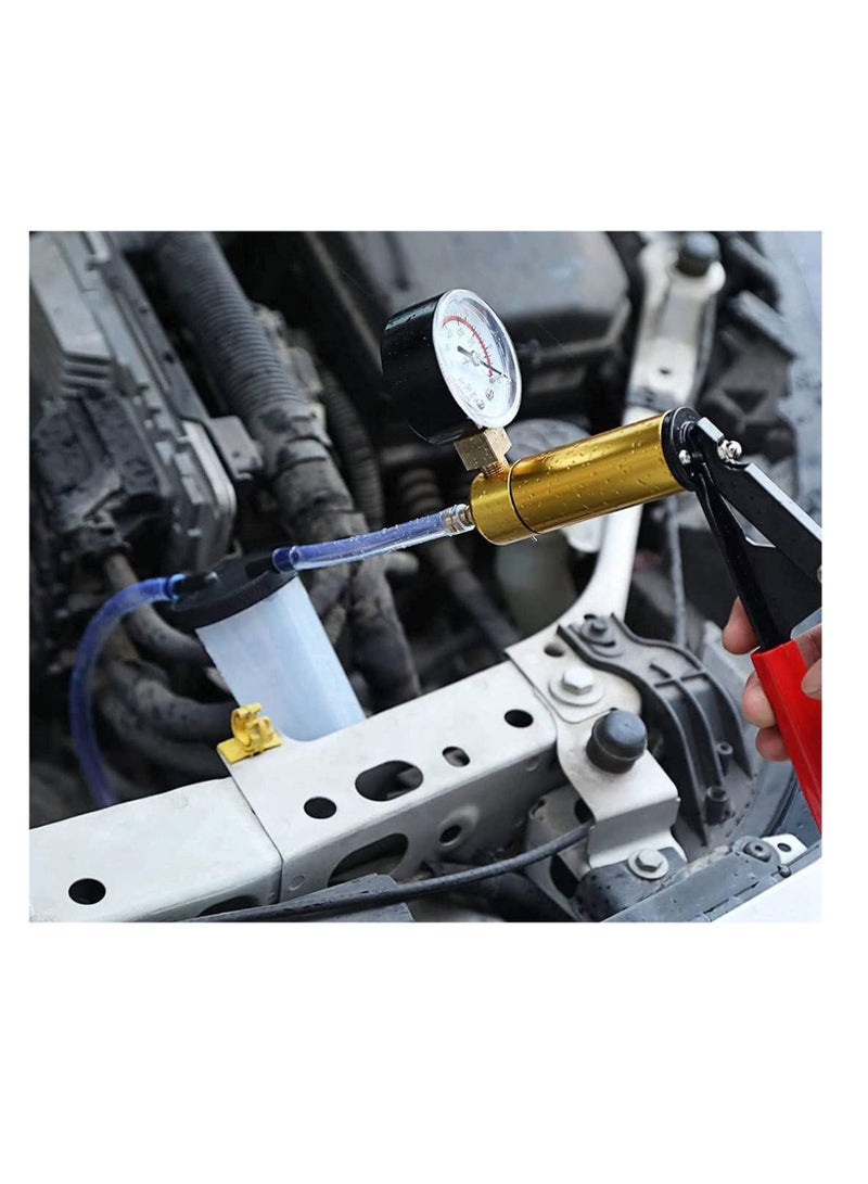 مجموعة اختبار مضخة التفريغ المحمولة باليد ، مقياس الفراغ ومجموعة نزيف الفرامل للسيارات مع حالة المحولات - Image 3