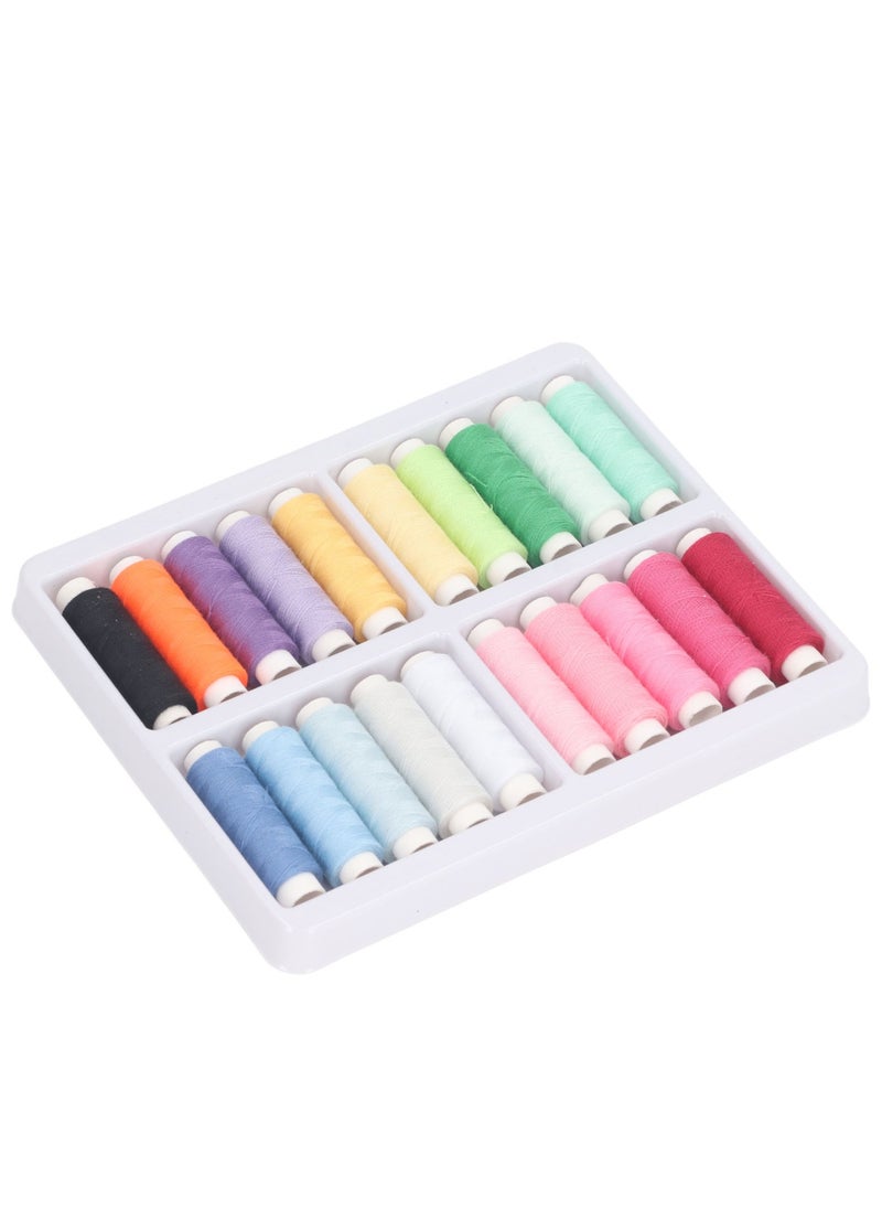 Velaurs 20 Colors Mini Sewing Thread Roll DIY Thread Kit Colorful Thread 100M Home Handmade Thread  - Image 1