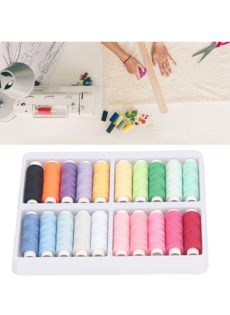 Velaurs 20 Colors Mini Sewing Thread Roll DIY Thread Kit Colorful Thread 100M Home Handmade Thread  - Image 4