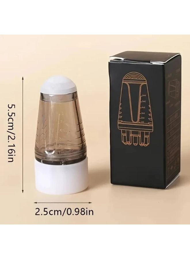 أمشاط تدليك فروة الرأس المحمولة 2 في 1 باللون الأبيض مع مشط تطبيق زيت الشعر للعناية بالقشرة - Image 4