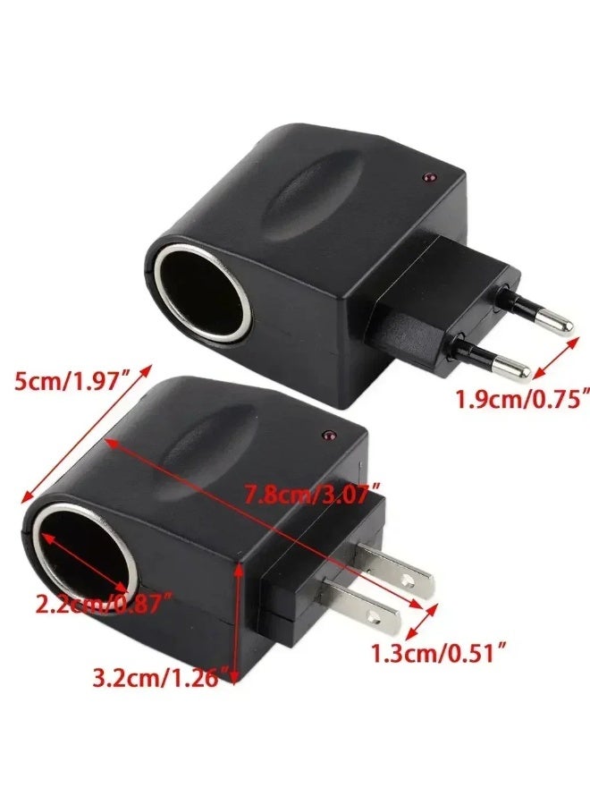Household Power Converter (220V to 12V) - EU Plug to Car Cigarette Lighter Socket Adapter | Drive Your 12V Car Accessories & Devices Directly at Home | Compatible with Inflators, Vacuums, Chargers & Scanners. - Image 4