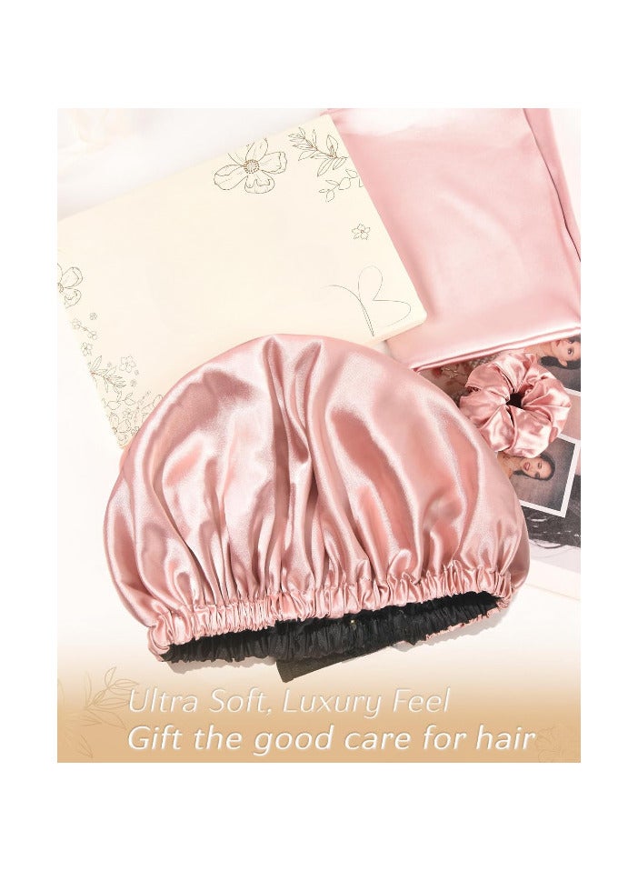 Totti Satin Hair Bonnet For Sleeping, Natural Curly