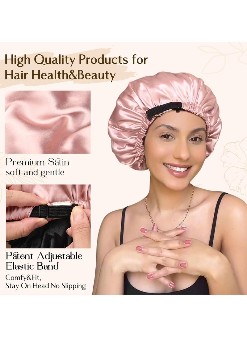 Totti Satin Hair Bonnet For Sleeping, Natural Curly