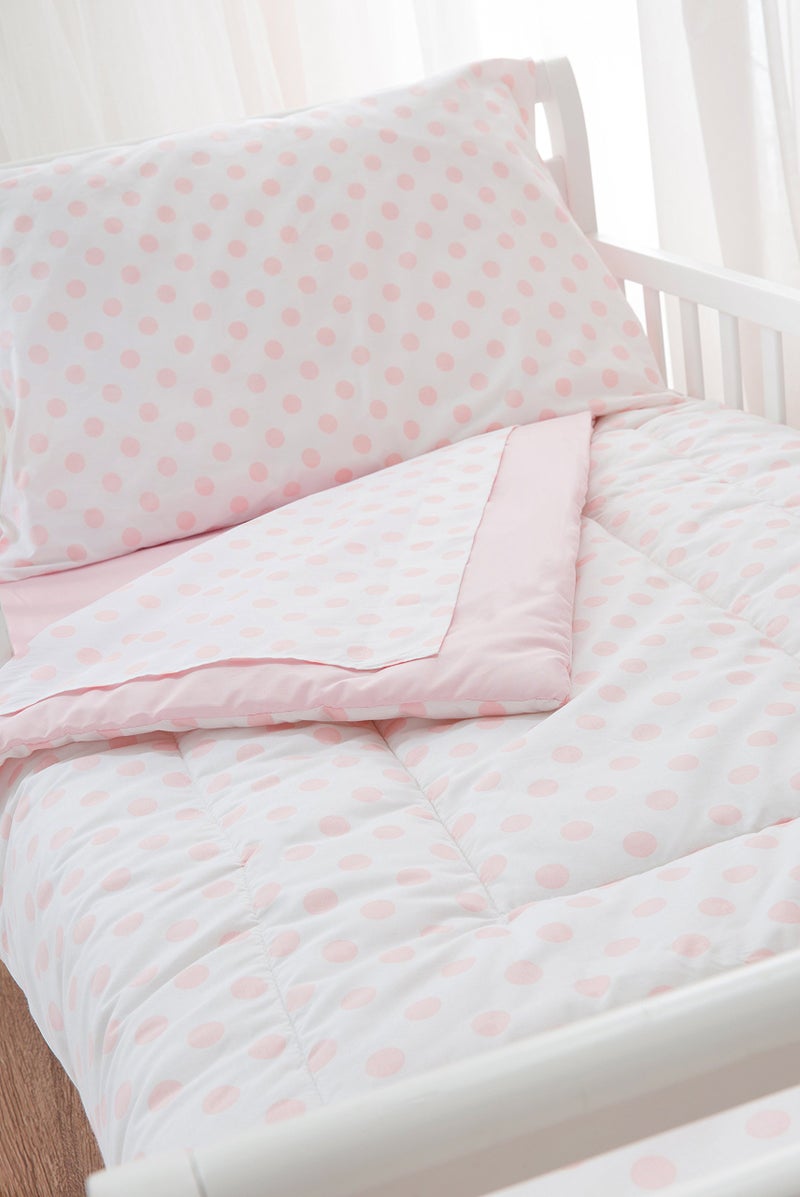 TL Care 100% Cotton Percale 4-Piece Toddler Bedding Set, Pink, for Girls - Image 3