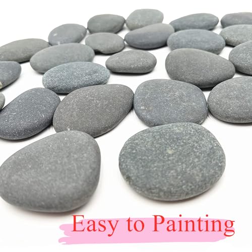 lifetop 50PCS Painting Rocks, Natural DIY Rocks Flat & Smooth Kindness Rocks for Arts, Crafts, Decoration, Medium & Small Rocks for Painting ，1.5"-3"Hand Picked for Painting Rocks - Image 5