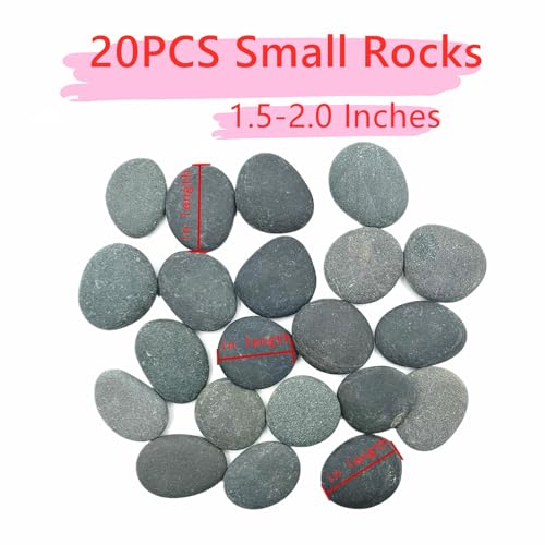lifetop 50PCS Painting Rocks, Natural DIY Rocks Flat & Smooth Kindness Rocks for Arts, Crafts, Decoration, Medium & Small Rocks for Painting ，1.5"-3"Hand Picked for Painting Rocks - Image 3