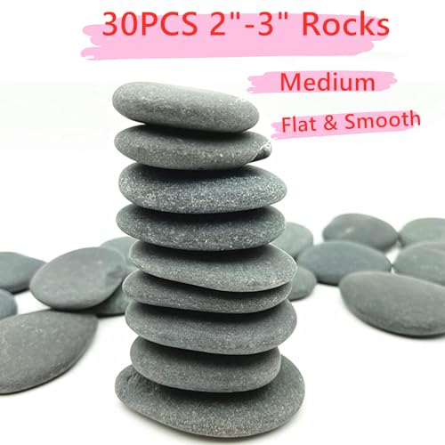 lifetop 50PCS Painting Rocks, Natural DIY Rocks Flat & Smooth Kindness Rocks for Arts, Crafts, Decoration, Medium & Small Rocks for Painting ，1.5"-3"Hand Picked for Painting Rocks - Image 4