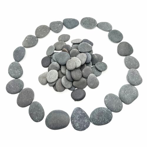 lifetop 50PCS Painting Rocks, Natural DIY Rocks Flat & Smooth Kindness Rocks for Arts, Crafts, Decoration, Medium & Small Rocks for Painting ，1.5"-3"Hand Picked for Painting Rocks - Image 2