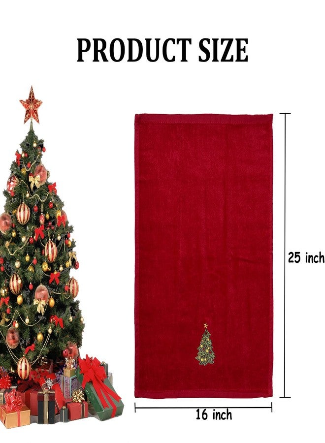 ULERSP Christmas Hand Towels for Bathroom 16 x 25 inch, 6 Pack Embroidery Design 100% Cotton Super Soft and Absorbent Dish Towels, for Holiday, Kitchen, Drying, Cleaning Gift - Image 3
